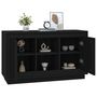Voir la diapositive 4 : VIDAXL Buffet Noir 102x35x60 cm bois d'ingenierie