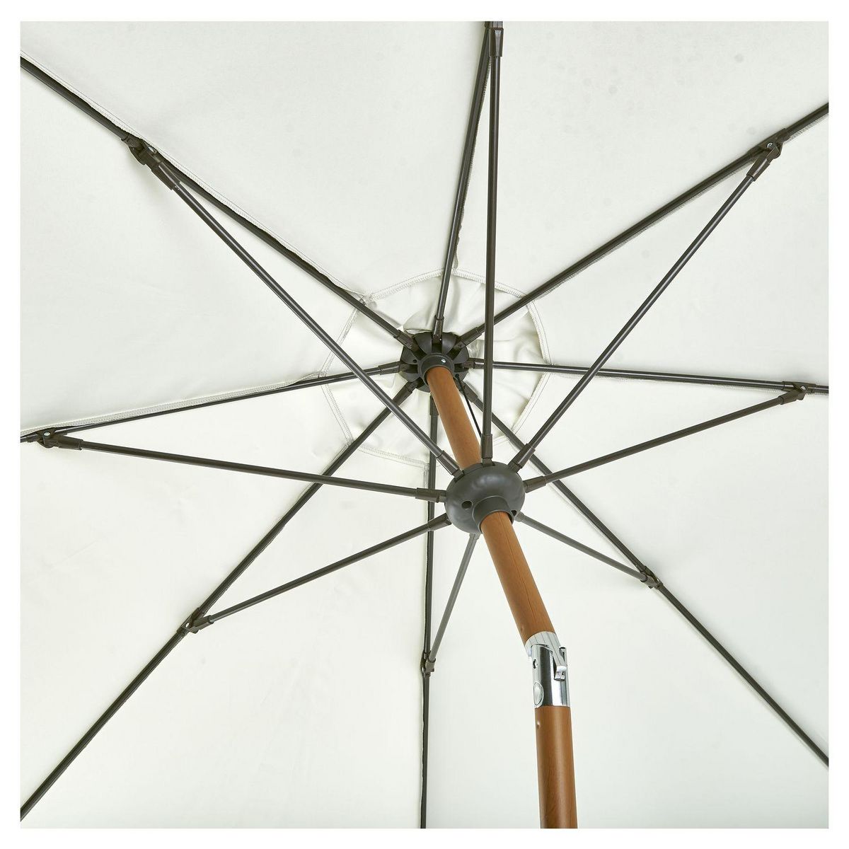 GARDENSTAR Parasol INCLINABLE - Aluminium Effet bois - D37.5 mm 