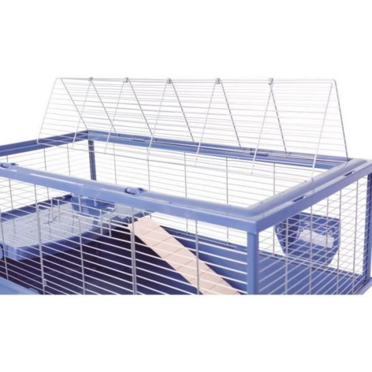 Zolux Cage rongeur surélevée - Zolux - Néolife - Pour cochon d'inde - 99 x 54 x 79 cm - Bleu
