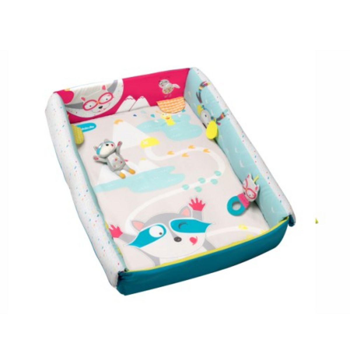 BADABULLE Tapis d'éveil Montagne 2 en 1