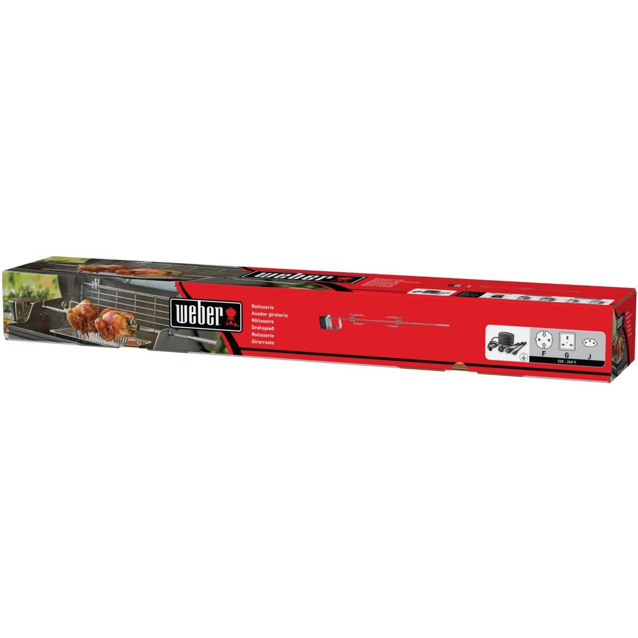 Voir la diapositive 2 : Weber Tourne broche barbecue pour genesis ii 2 et 3 brûleurs