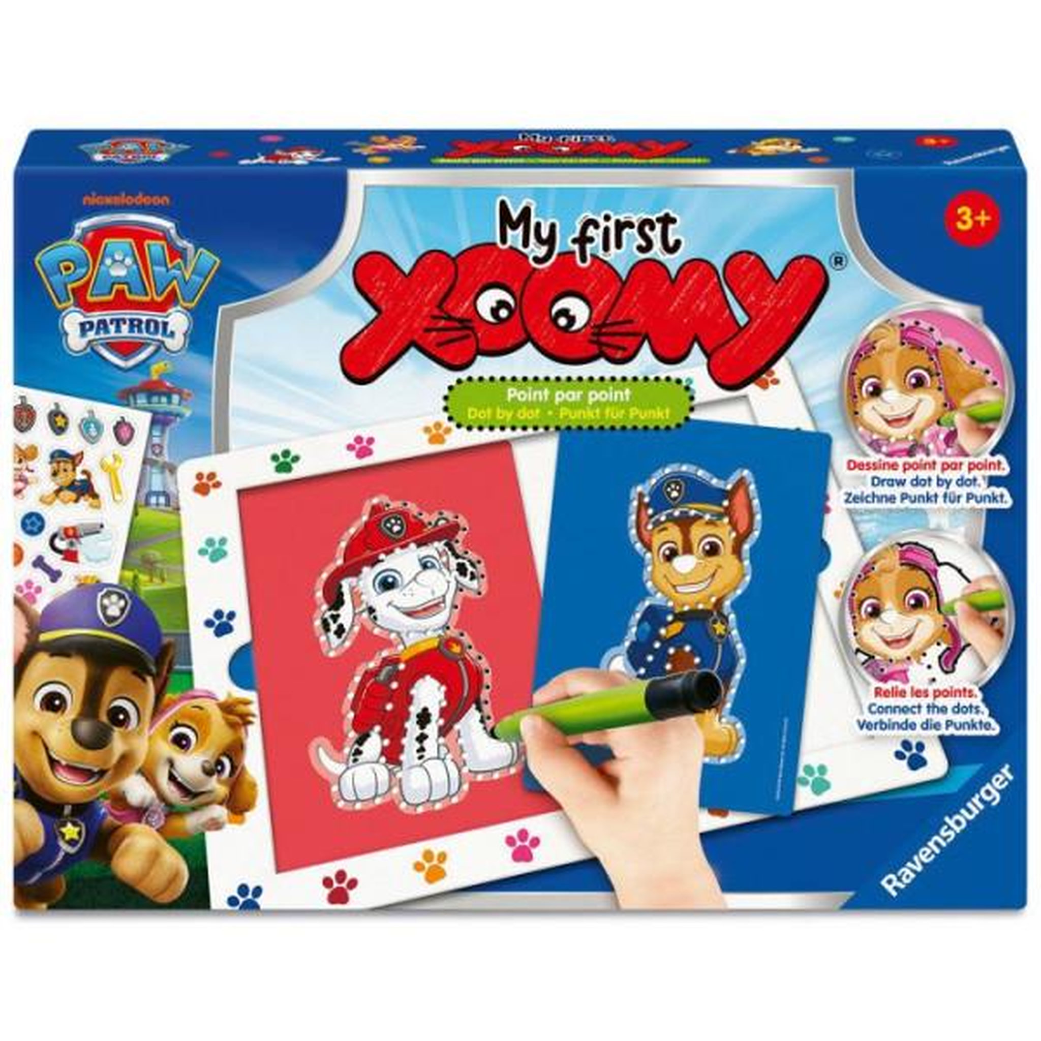 RAVENSBURGER Ravensburger – My First Xoomy® Pat'Patrouille – Point par Point – Mes premiers dessins – Dessin – Loisir créatif-Dè