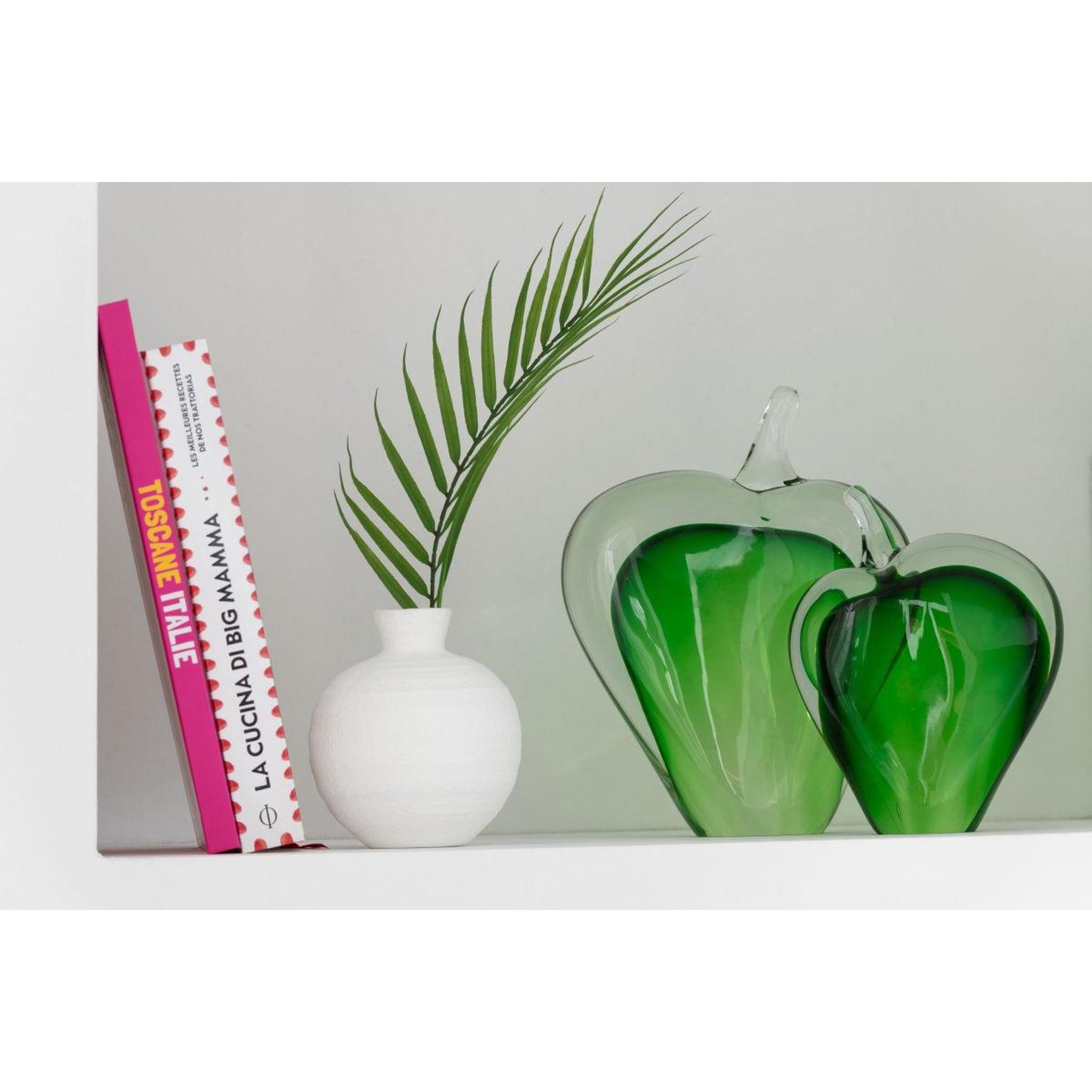 Voir la diapositive 4 : J-LINE Lot de 3 presse-papiers en verre  malum  24cm vert