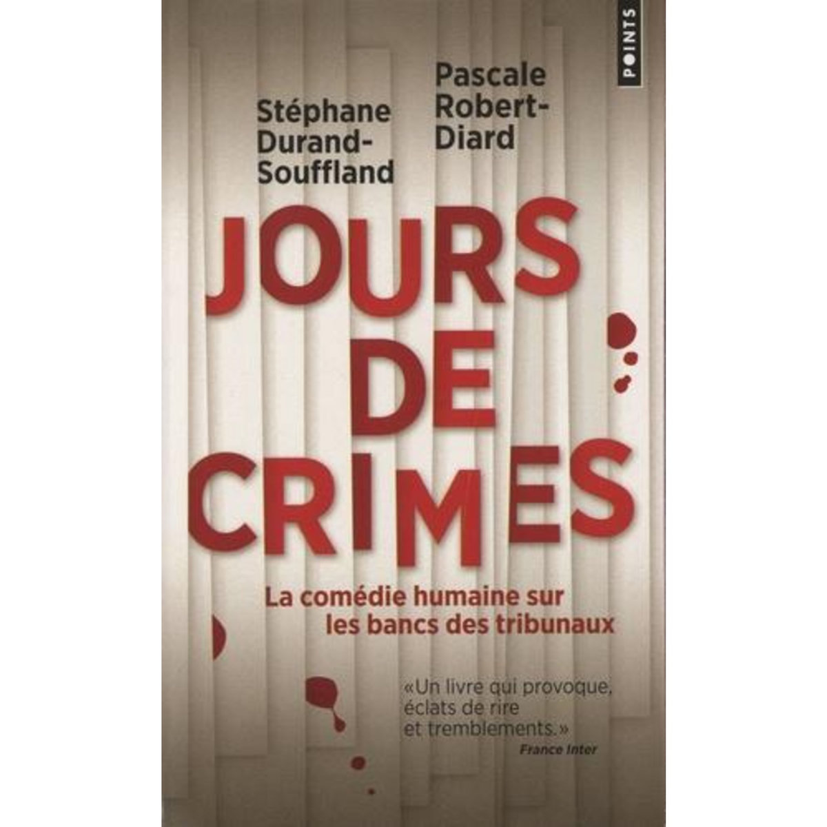 JOURS DE CRIMES, Durand-Souffland Stéphane