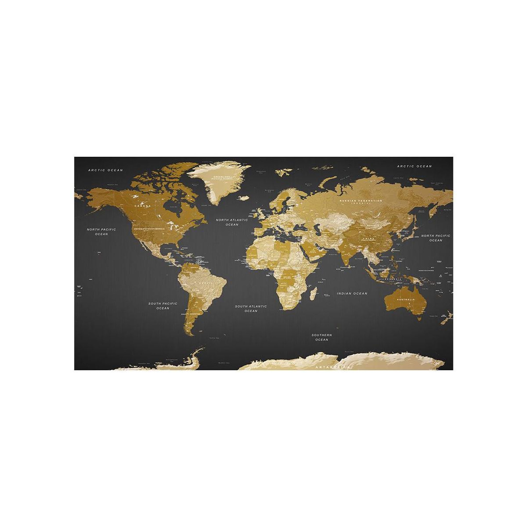 Voir la diapositive 2 : Paris Prix Papier peint xxl  world map : modern geography ii  280x500cm