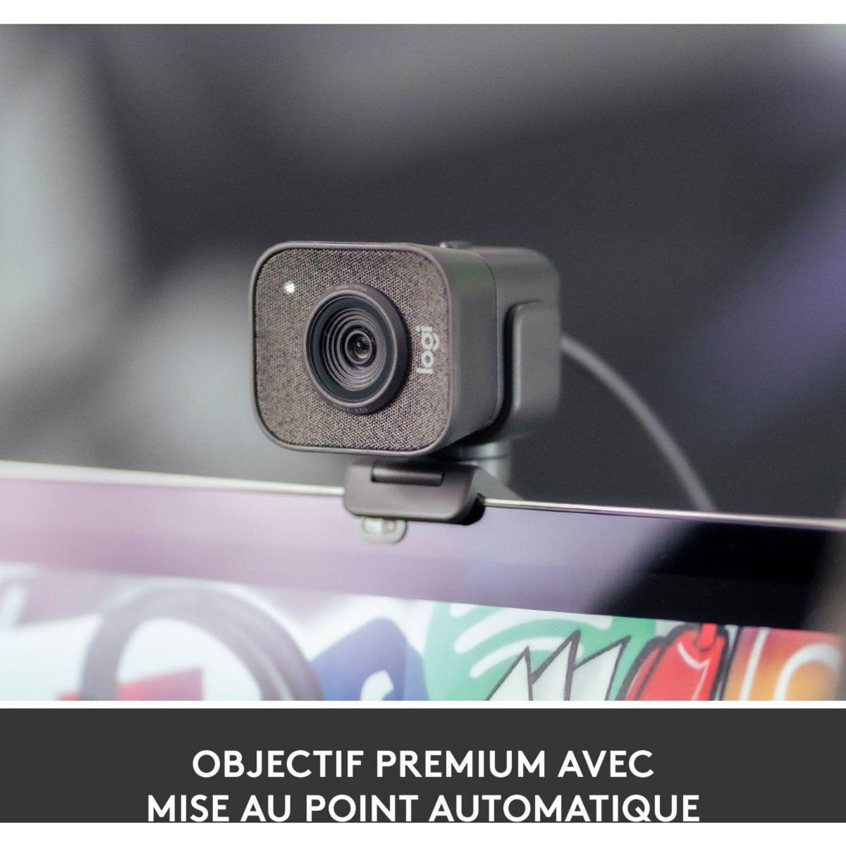 Logitech Webcam Streamcam Graphite double microphone