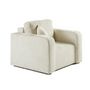 Voir la diapositive 2 : BEST MOBILIER Miro - fauteuil en velours texturé