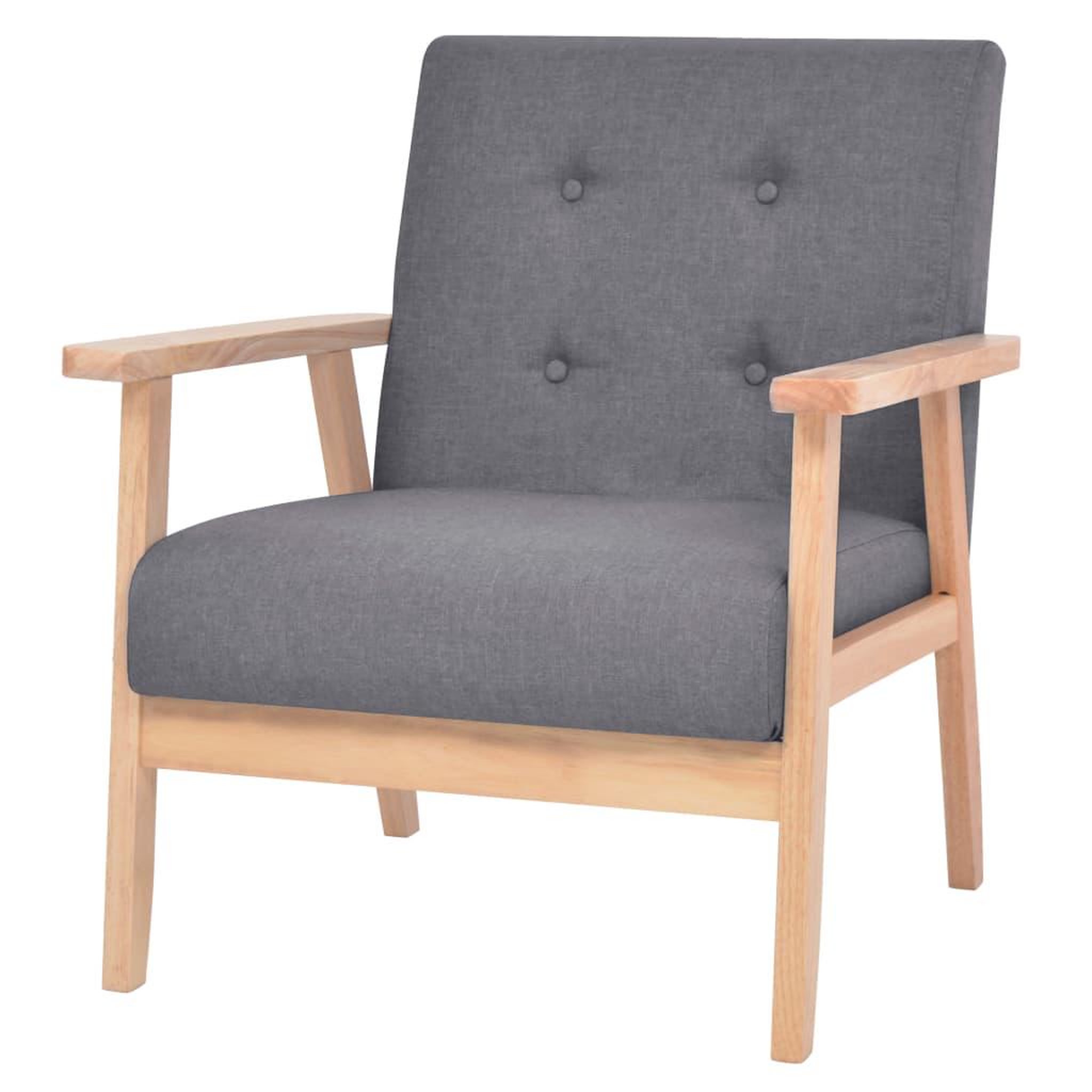 Voir la diapositive 4 : VIDAXL Ensemble de canapes 2 pcs Tissu Gris fonce