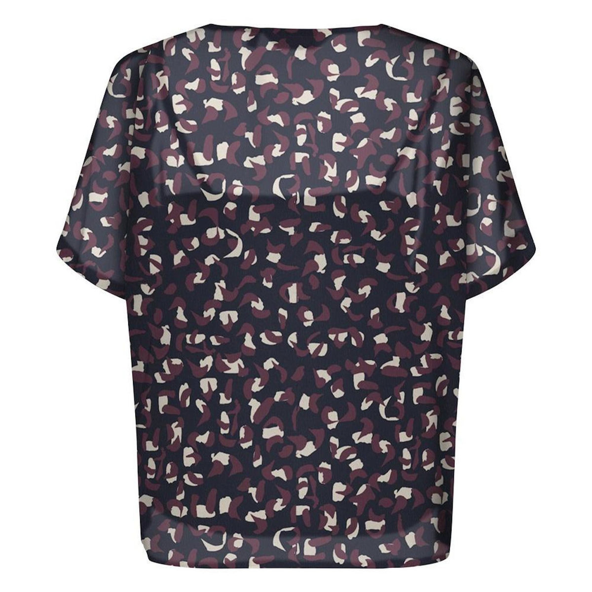 Only Blouse Marine/Bordeaux Femme Only Tasha