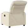 Voir la diapositive 5 : VIDAXL Fauteuil inclinable electrique Creme Similicuir