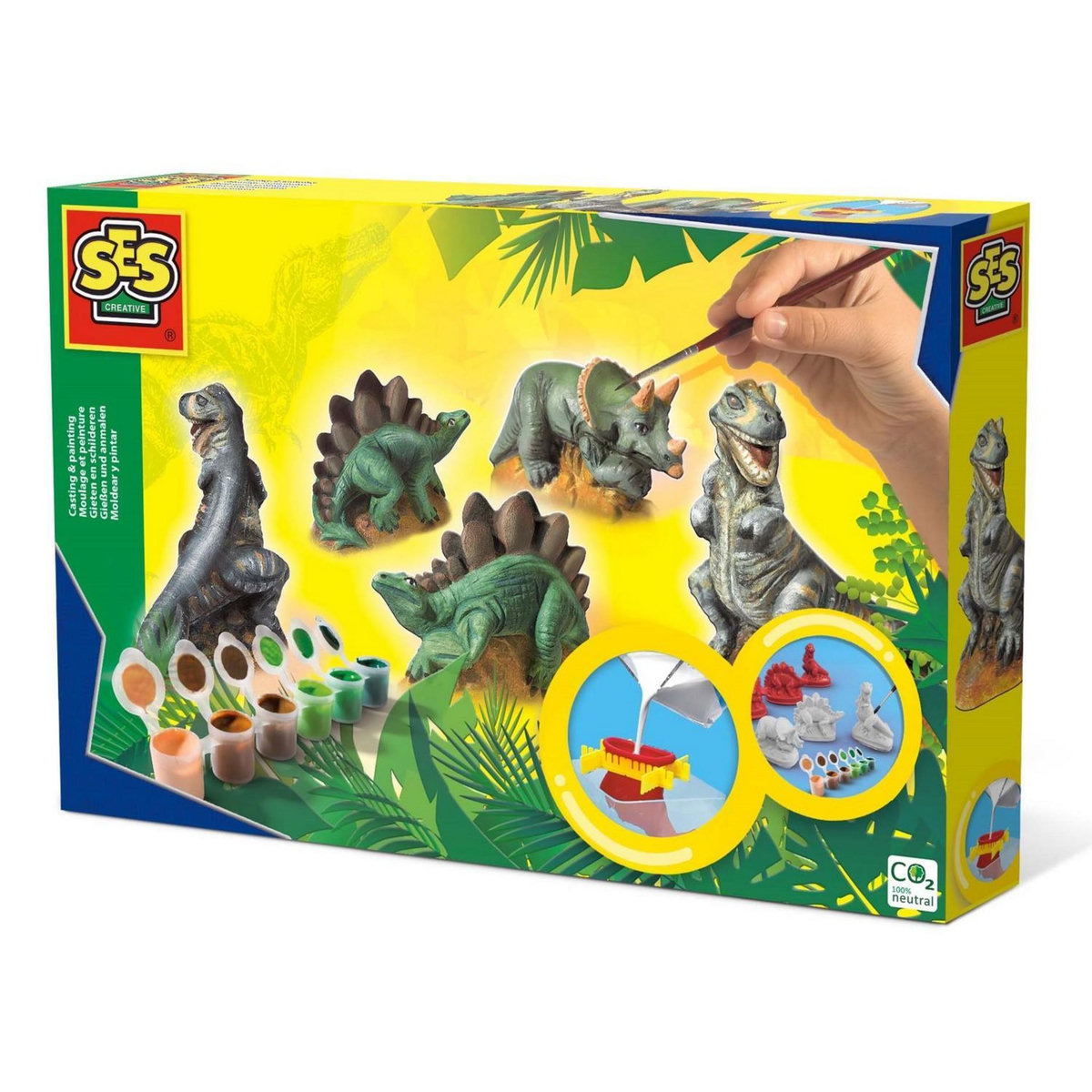 SES Creative Kit de moulage Dinosaures