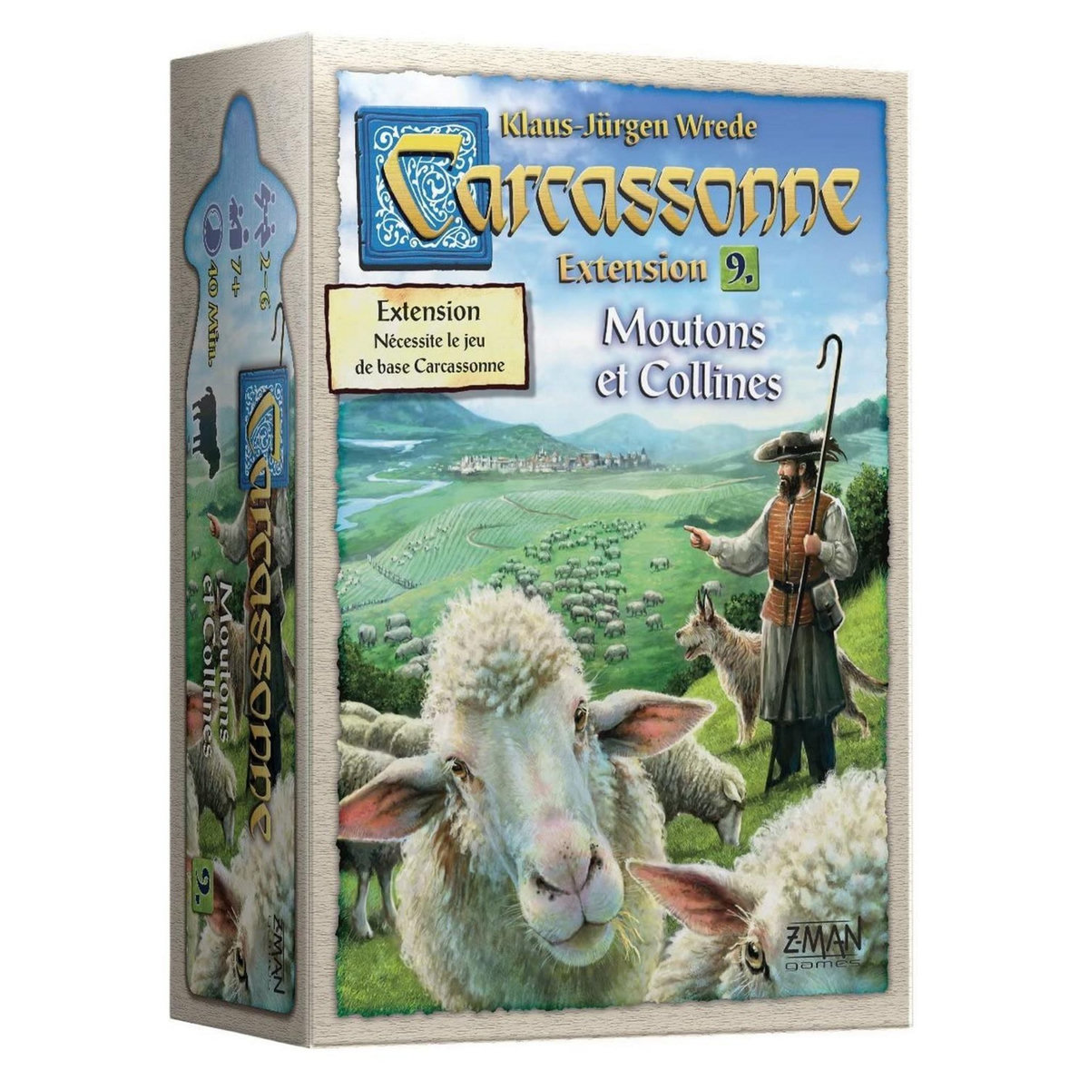 Asmodee Extension Carcassonne : moutons et collines