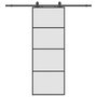 Voir la diapositive 2 : VIDAXL Porte coulissante kit de quincaillerie noir 76x205 cm verre ESG
