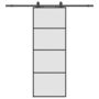 Voir la diapositive 2 : VIDAXL Porte coulissante kit de quincaillerie noir 76x205 cm verre ESG