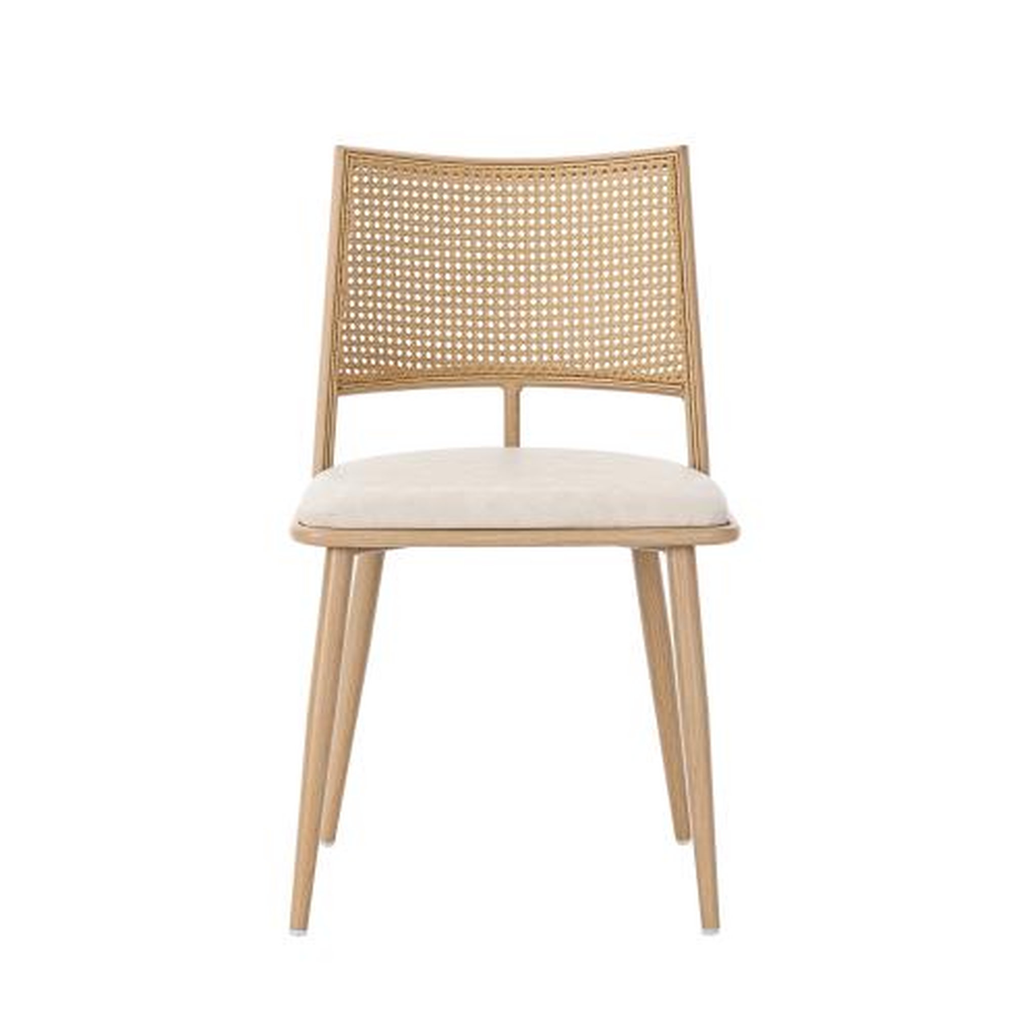 Voir la diapositive 5 : MERAX Lot de 2 chaises de salle à manger avec dossier rotin coloris beige