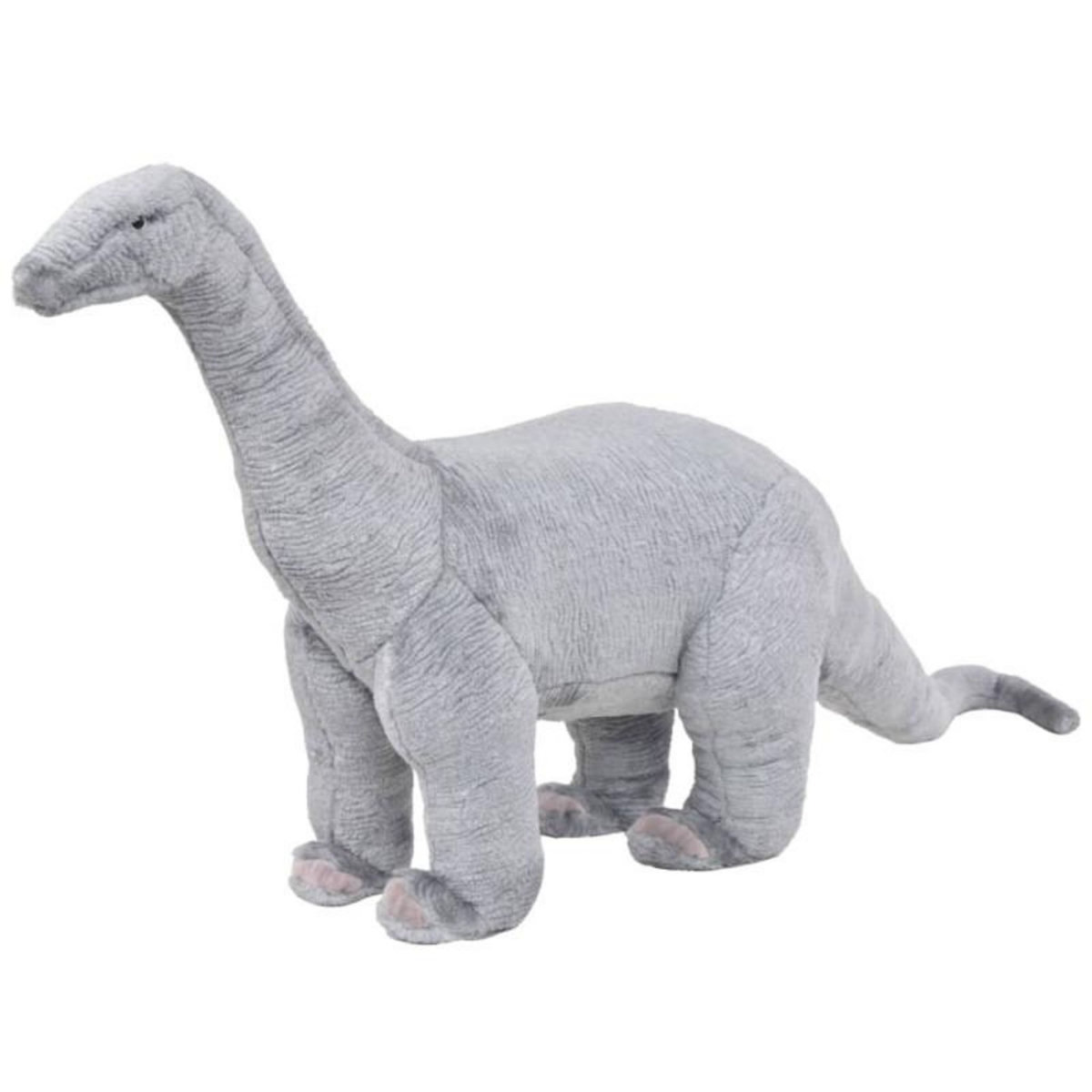 VIDAXL Jouet en peluche Dinosaure Brachiosaurus Gris XXL