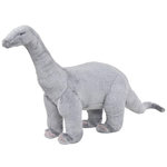 VIDAXL Jouet en peluche Dinosaure Brachiosaurus Gris XXL