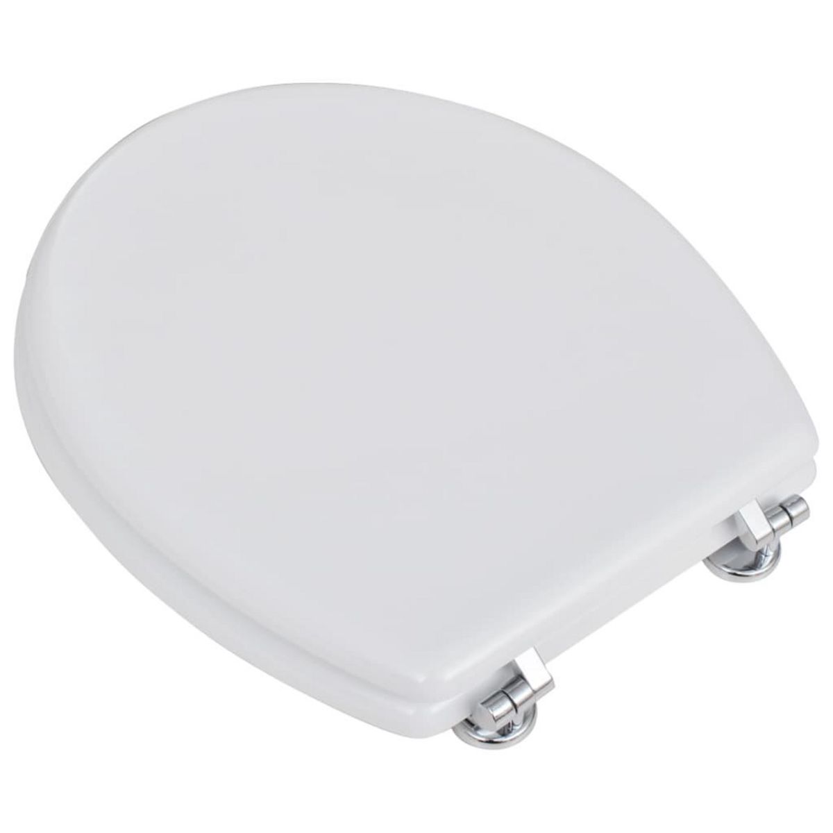 VIDAXL Siege de toilette avec Couvercle MDF Design simple Blanc