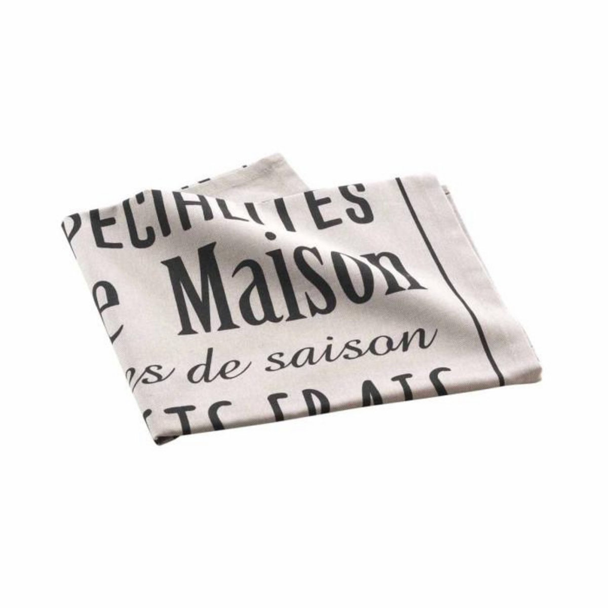 Paris Prix Torchon de Cuisine Imprimé  Popote  50x70cm Lin