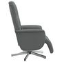 Voir la diapositive 4 : VIDAXL Fauteuil inclinable de massage et repose-pieds gris fonce tissu