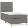 Voir la diapositive 2 : VIDAXL Sommier a lattes de lit avec matelas Gris fonce 80x200 cm Tissu