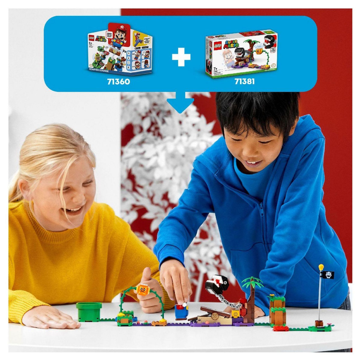 LEGO Super Mario 71381 Ensemble d'extension La rencontre de Chomp dans la jungle