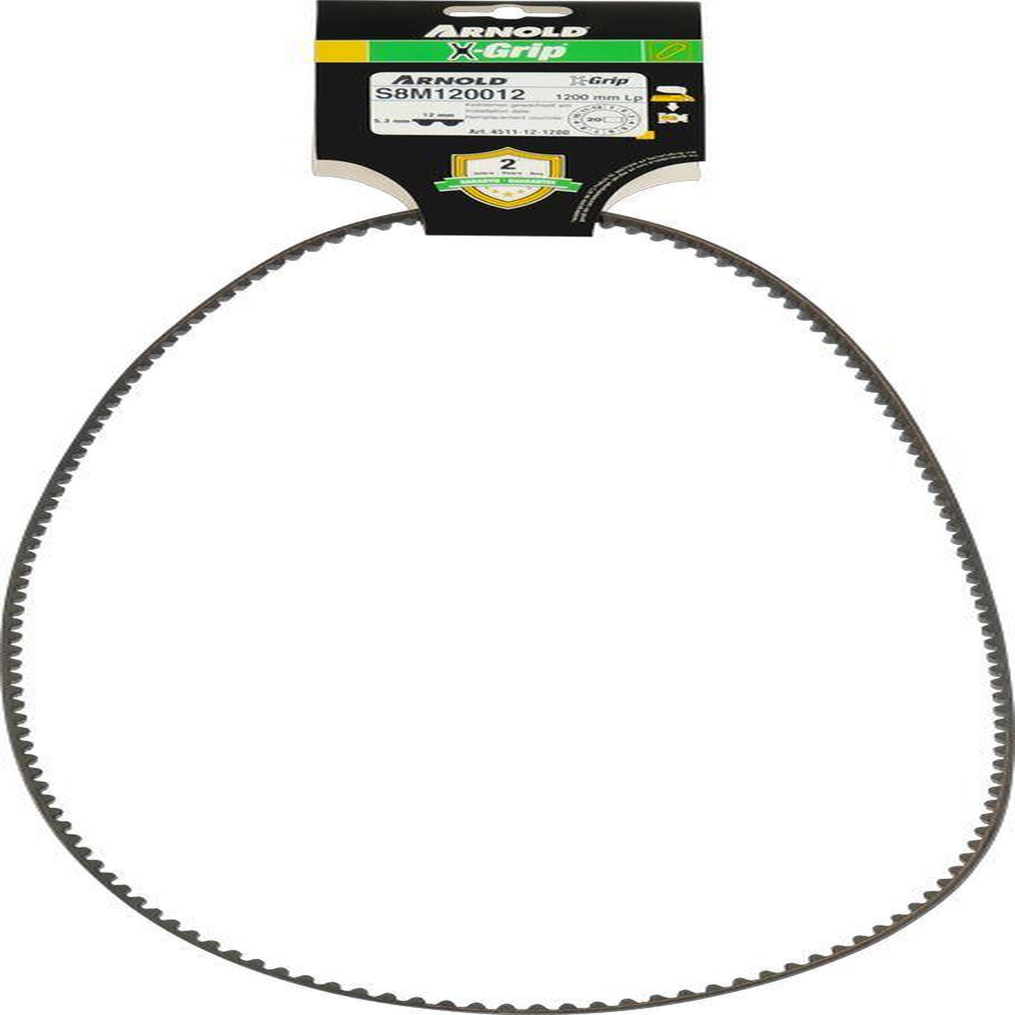 ARNOLD Courroie dentée trapézoïdale X-Grip de type 120S8M1200