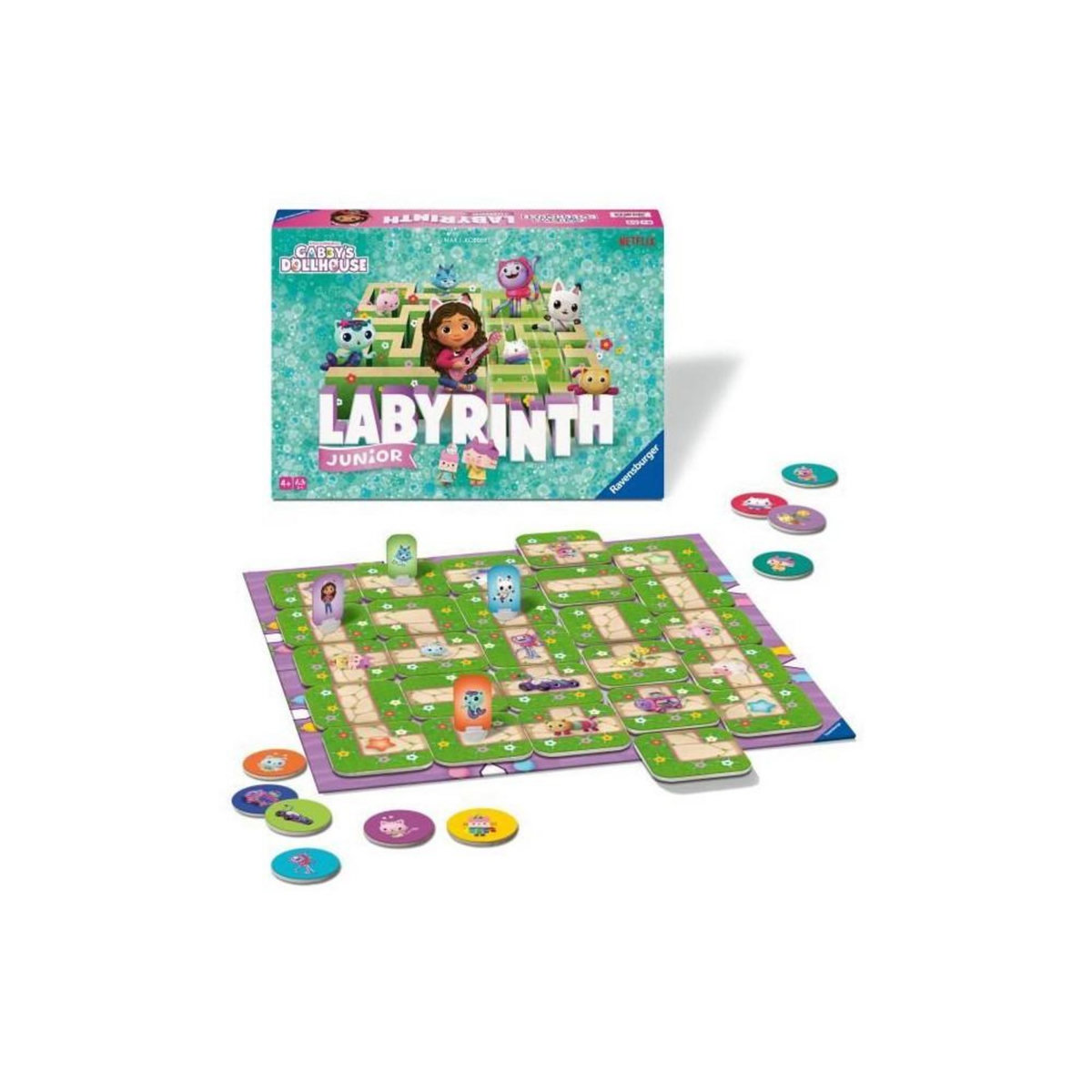 RAVENSBURGER Jeu de société ravensburger gabby's dollhouse junior laybrinth