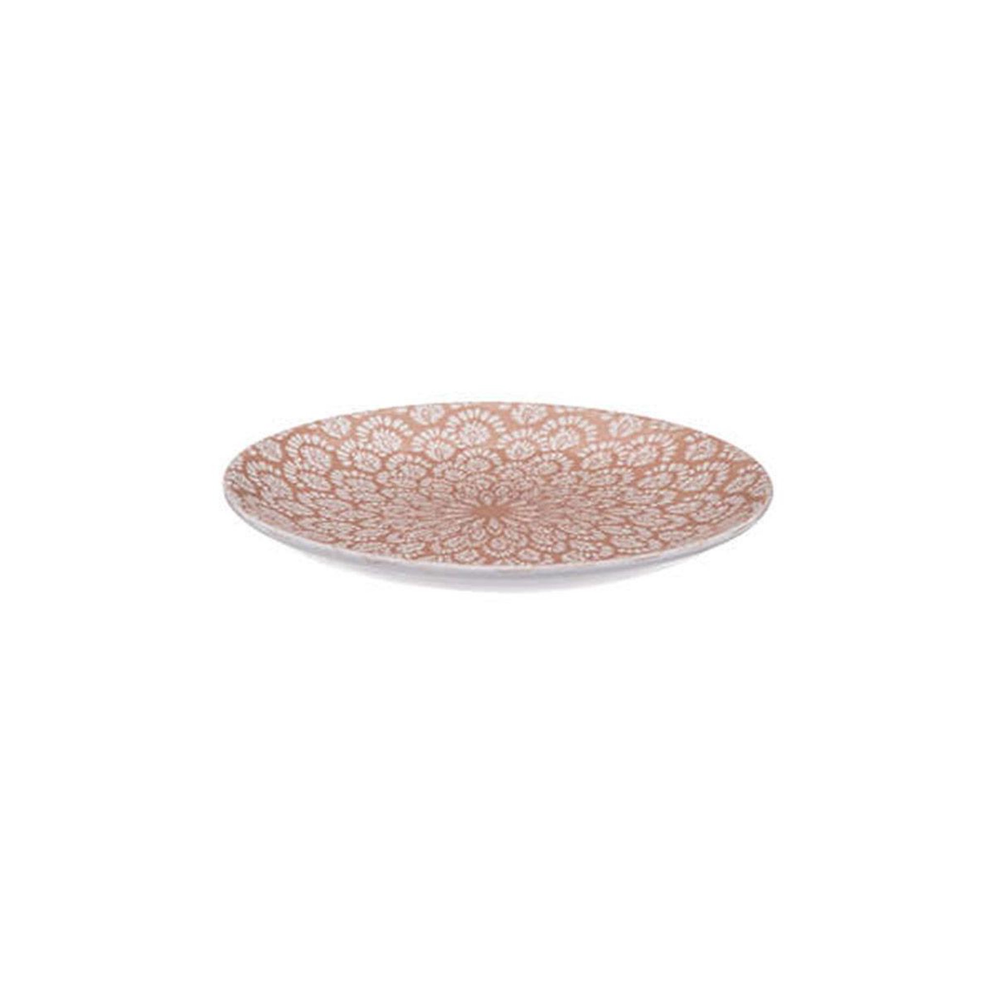 Voir la diapositive 2 : SECRET DE GOURMET Lot de 6 assiettes à dessert  carmen  21cm rose