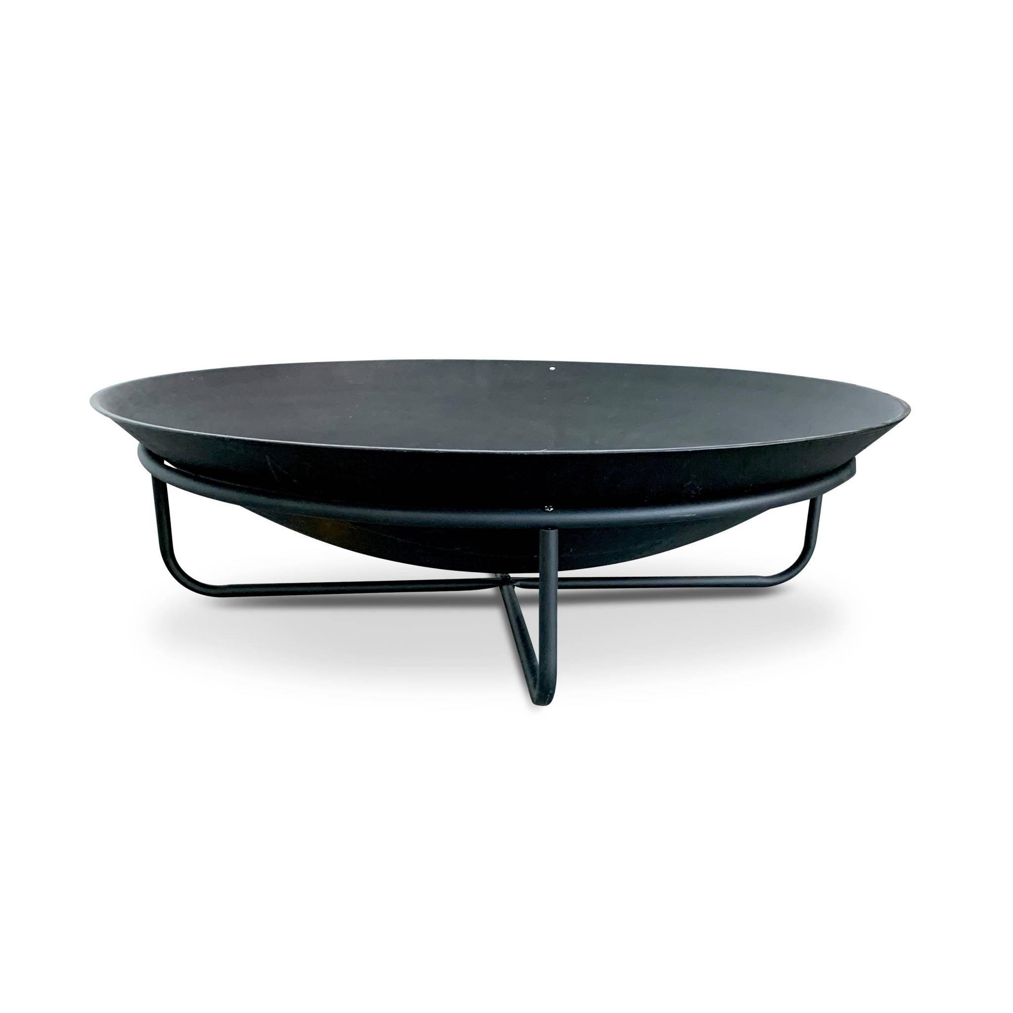 Voir la diapositive 3 : SWEEEK Braséro Ø90cm sur 4 pieds en fonte noir – BROMO - pieds en acier. design épuré