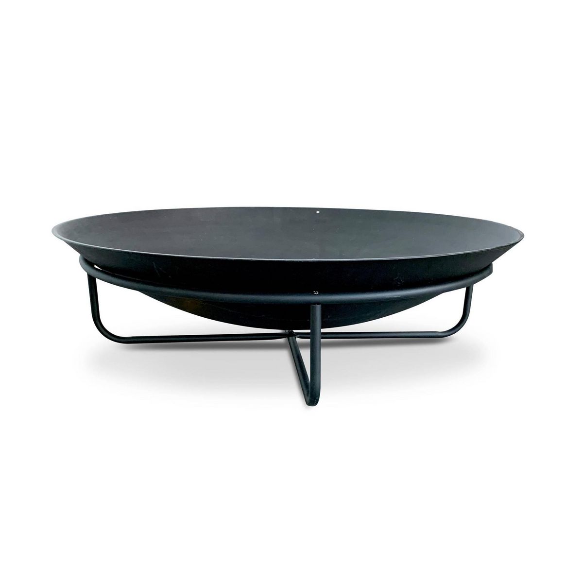 SWEEEK Braséro Ø90cm sur 4 pieds en fonte noir – BROMO - pieds en acier. design épuré