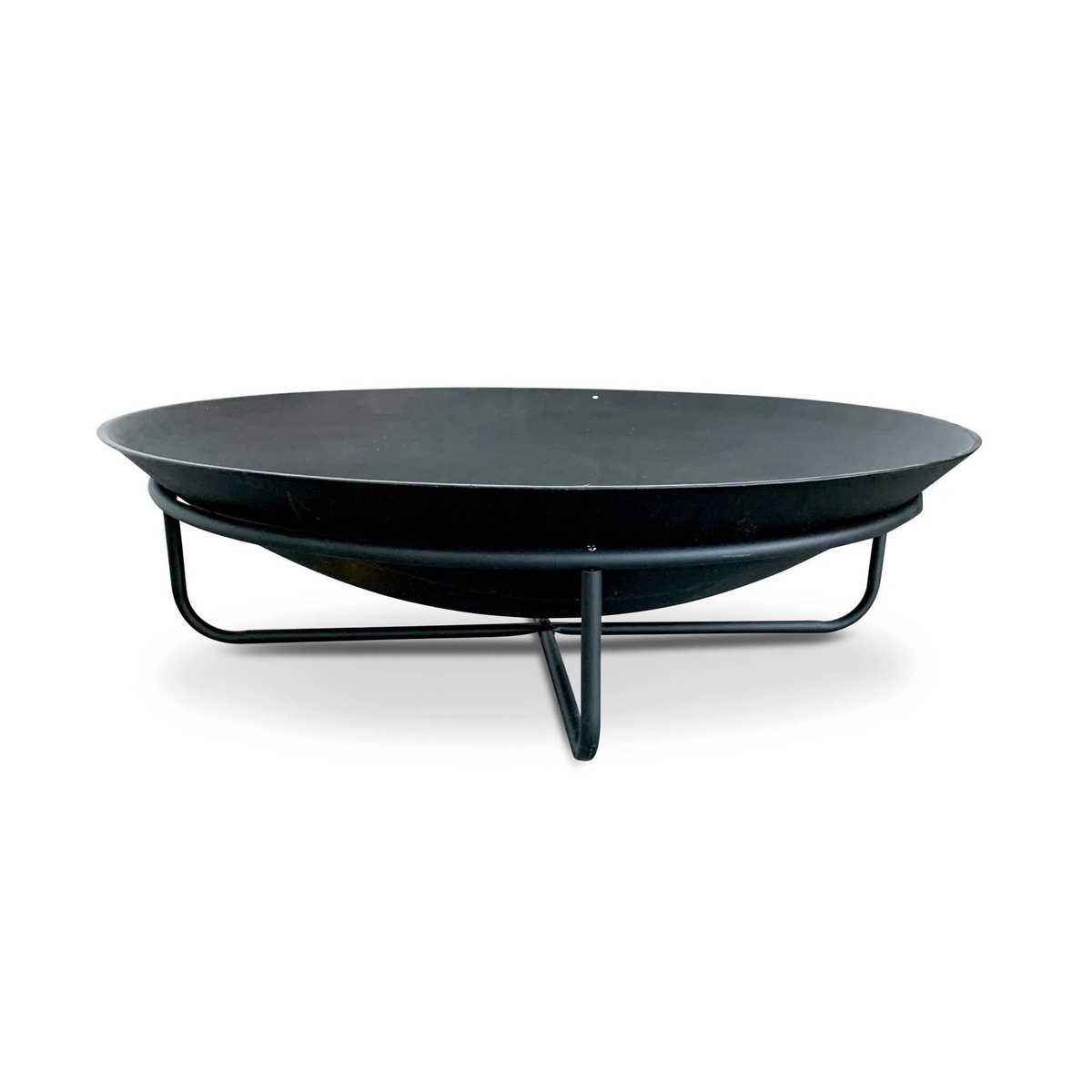 SWEEEK Braséro Ø90cm sur 4 pieds en fonte noir – BROMO - pieds en acier. design épuré
