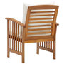 Voir la diapositive 5 : VIDAXL Chaises de jardin avec coussins lot de 2 Bois d'acacia massif