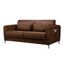 Voir la diapositive 3 : LISA DESIGN Allan - canapé 3 places convertible express couchage quotidien 140 cm matelas 12 cm en microfibre