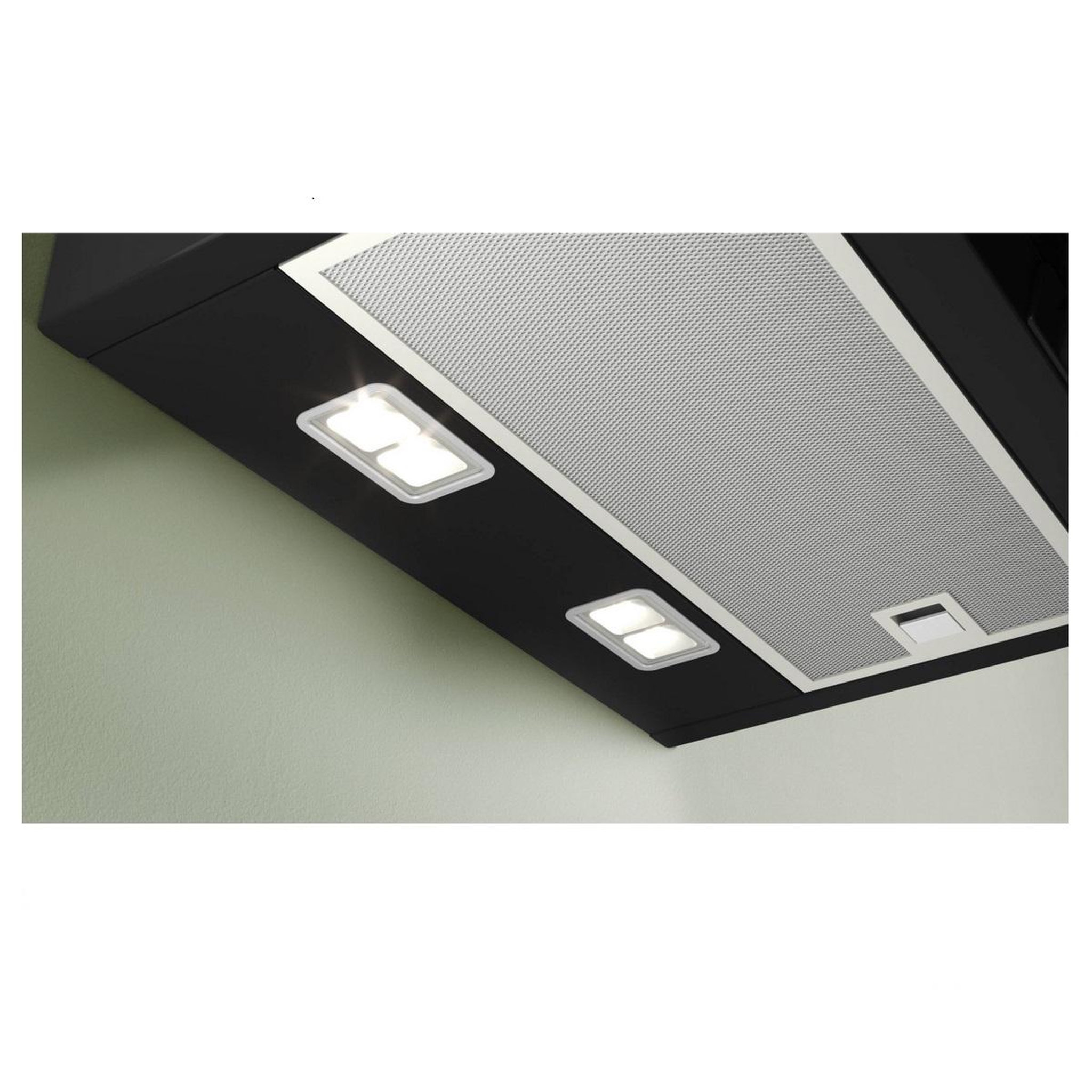 Voir la diapositive 3 : BOSCH Hotte décorative inclinée 80cm 768m3/h noir - dwk87fn60