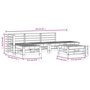 Voir la diapositive 6 : VIDAXL Salon de jardin 6 pcs bois de pin impregne