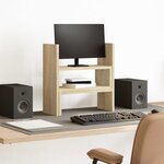 VIDAXL Organiseur de bureau réglable chêne sonoma bois d ingénierie