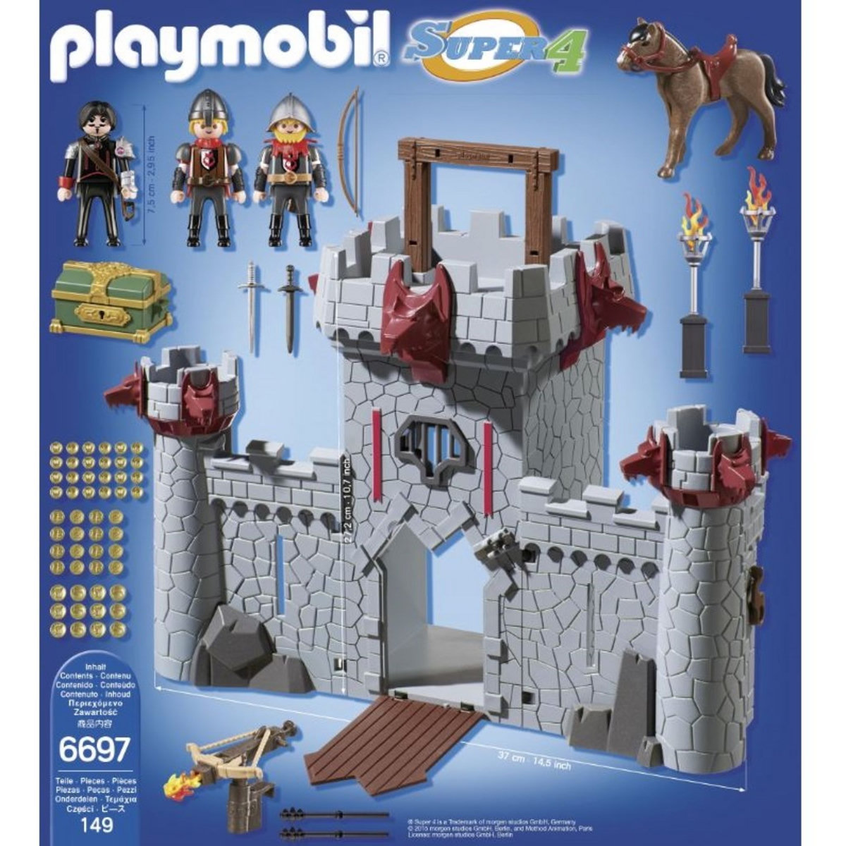 PLAYMOBIL 6697 - Super 4 - Citadelle transportable du Baron Noir