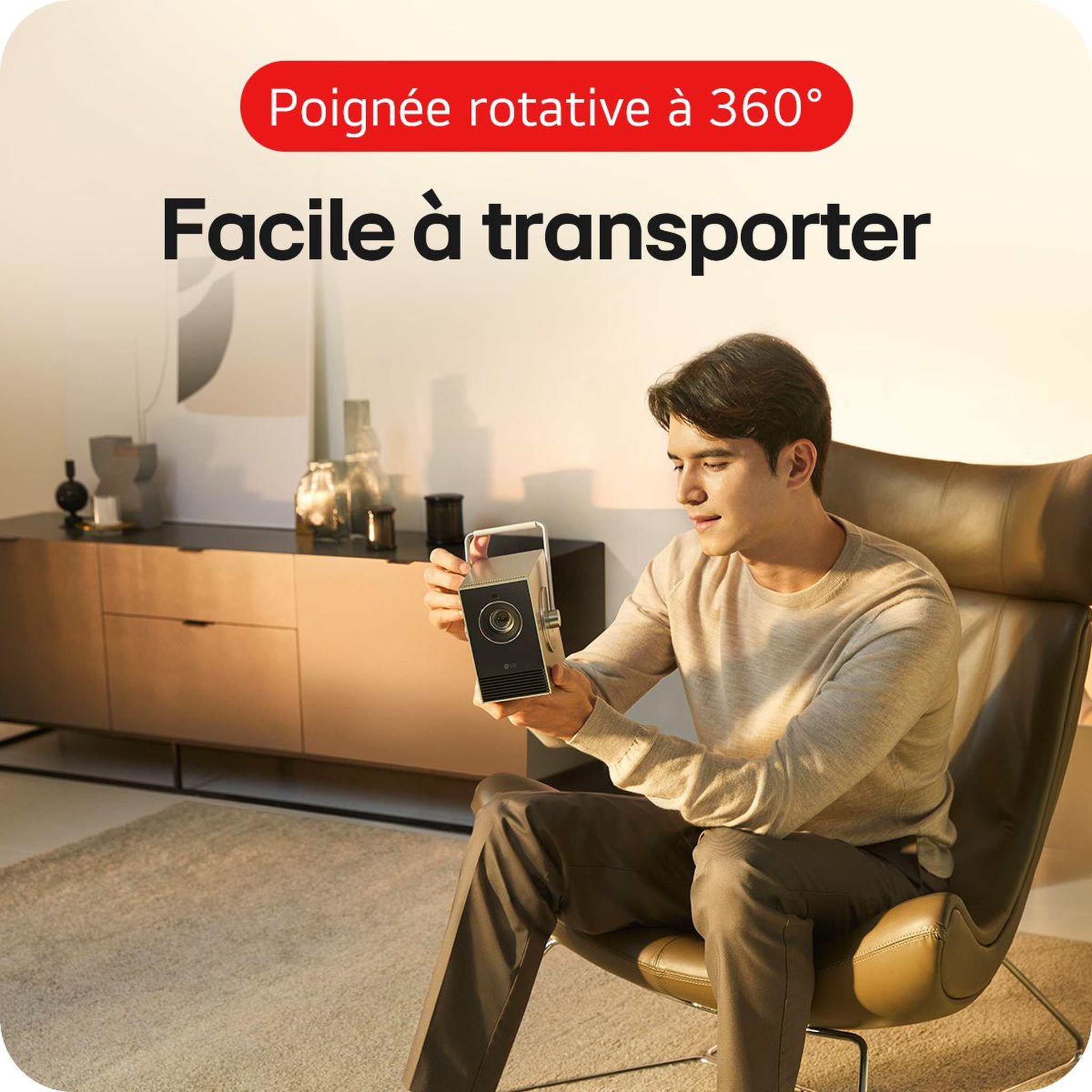 Voir la diapositive 3 : LG Vidéoprojecteur portable HU710PB CineBeam Q