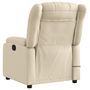 Voir la diapositive 5 : VIDAXL Fauteuil inclinable de massage electrique creme tissu
