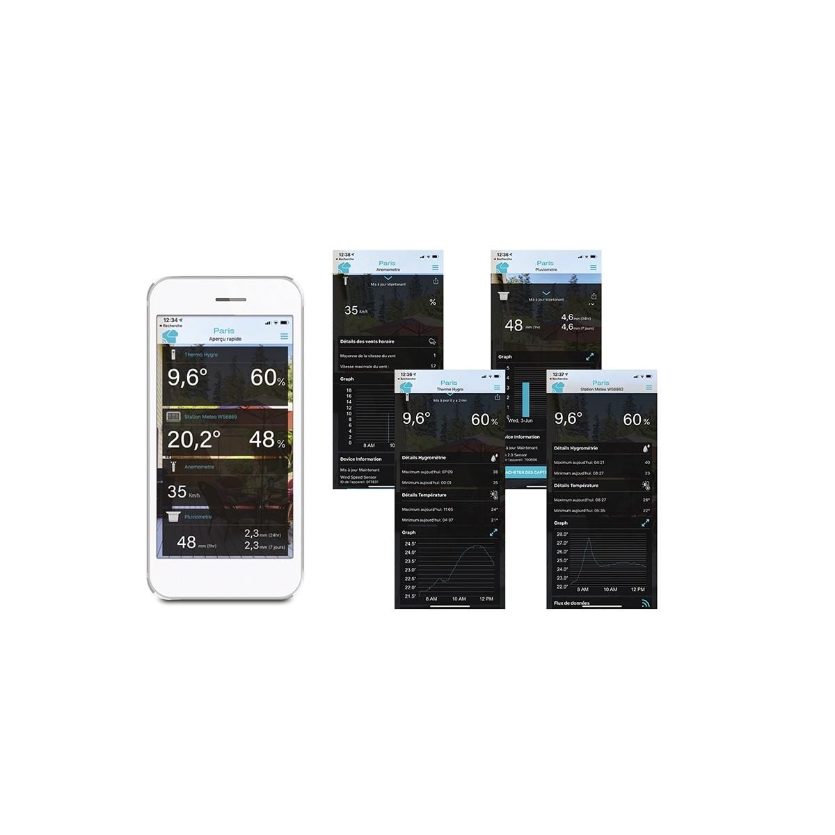 La crosse technology Station météo professionnelle blanc/gris - WS6869-WHI-MEG