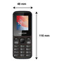 Voir la diapositive 3 : Logicom Téléphone portable Posh 186 Noir 2G