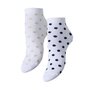 Voir la diapositive 1 : Pieces X2 Paires de Chaussettes hes/Pois Femme Pieces Claura