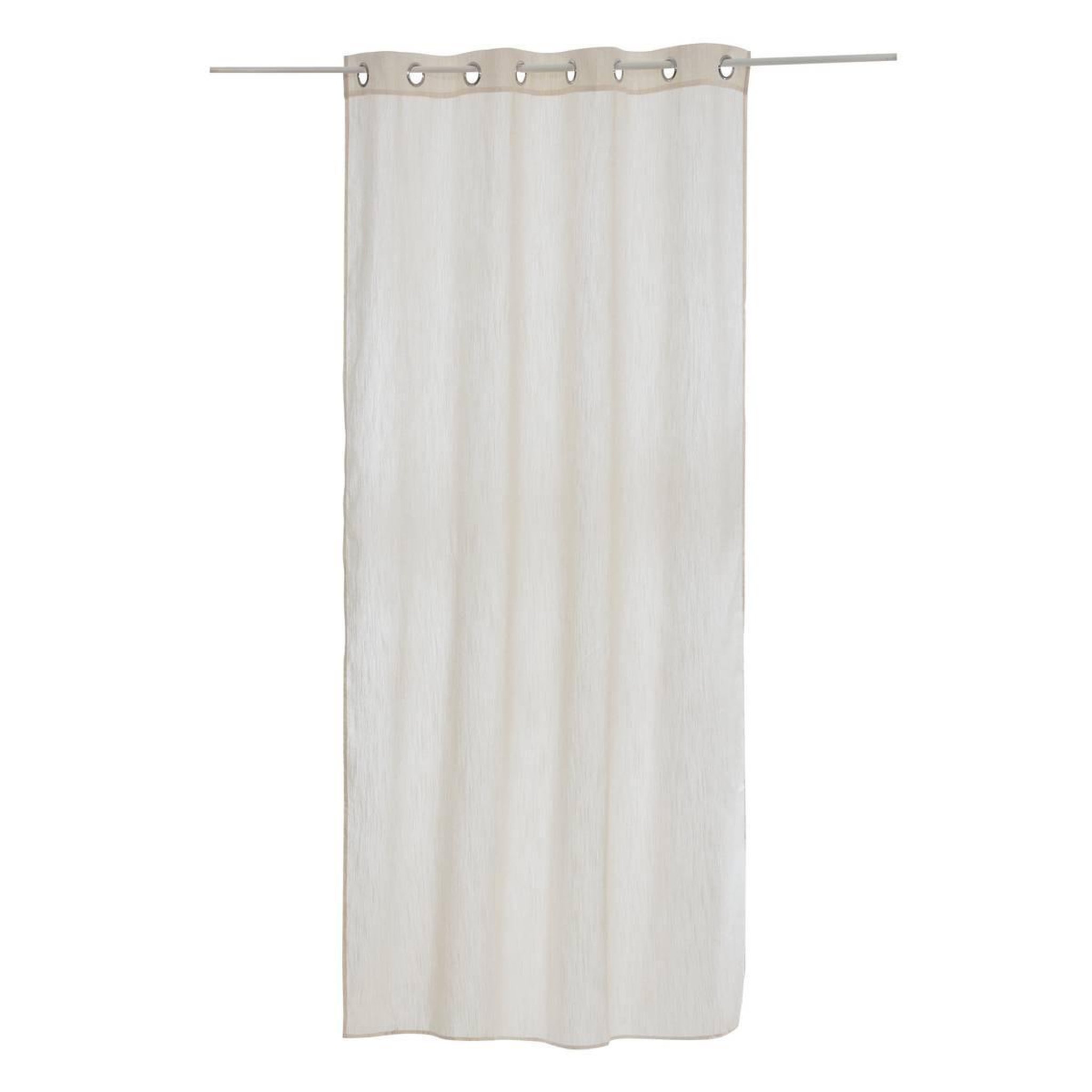 Voir la diapositive 2 : ATMOSPHERA Rideau voilage à œillets  teor  140x240cm beige lin