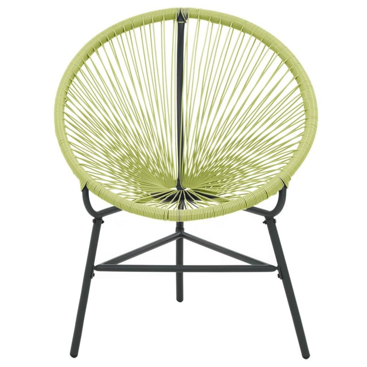 VIDAXL Chaise de jardin Acapulco Resine tressee Vert