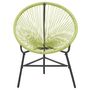 Voir la diapositive 3 : VIDAXL Chaise de jardin Acapulco Resine tressee Vert