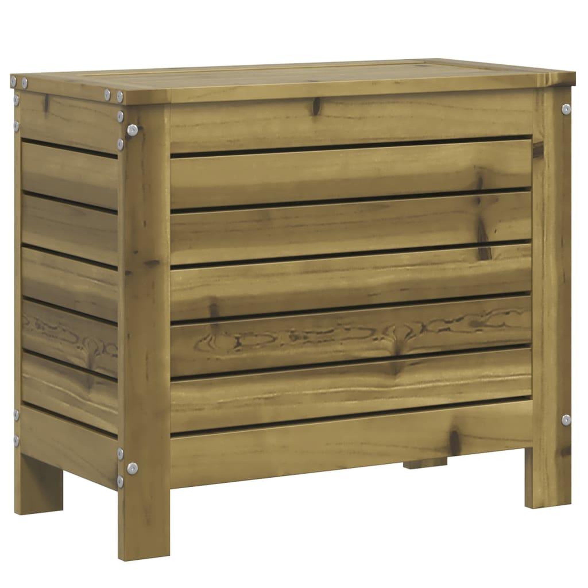 Voir la diapositive 2 : VIDAXL Repose-pied de jardin 62x31,5x52 cm bois de pin impregne