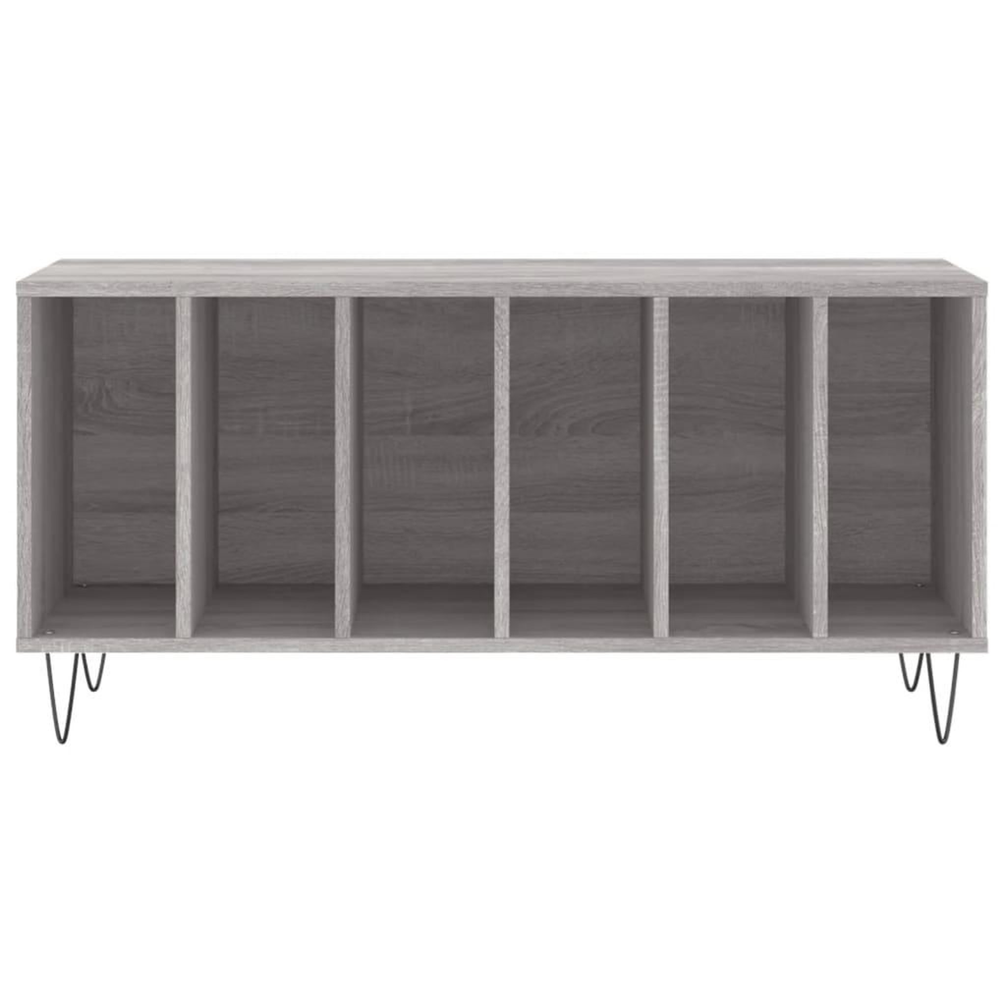 Voir la diapositive 4 : VIDAXL Armoire a disques sonoma gris 100x38x48 cm bois d'ingenierie
