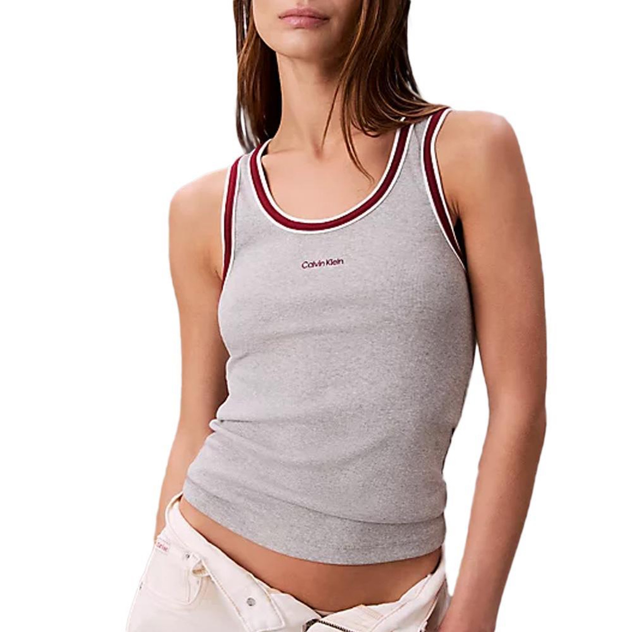 CALVIN KLEIN JEANS Débardeur Gris Femme Calvin Klein Jeans LV047D200G. Coloris disponibles : Gris