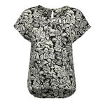 JACQUELINE DE YONG Blouse Beige/Noir à Motifs Femme JDY Piper. Coloris disponibles : Noir